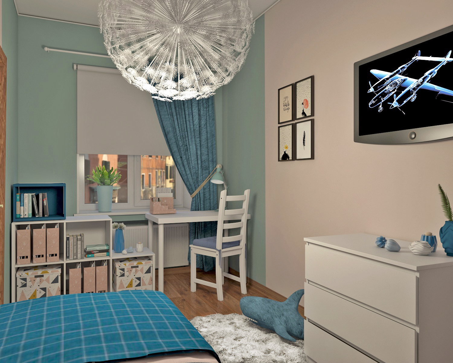 Chambre d’enfant pour une fille dans 3d max vray 3.0 image