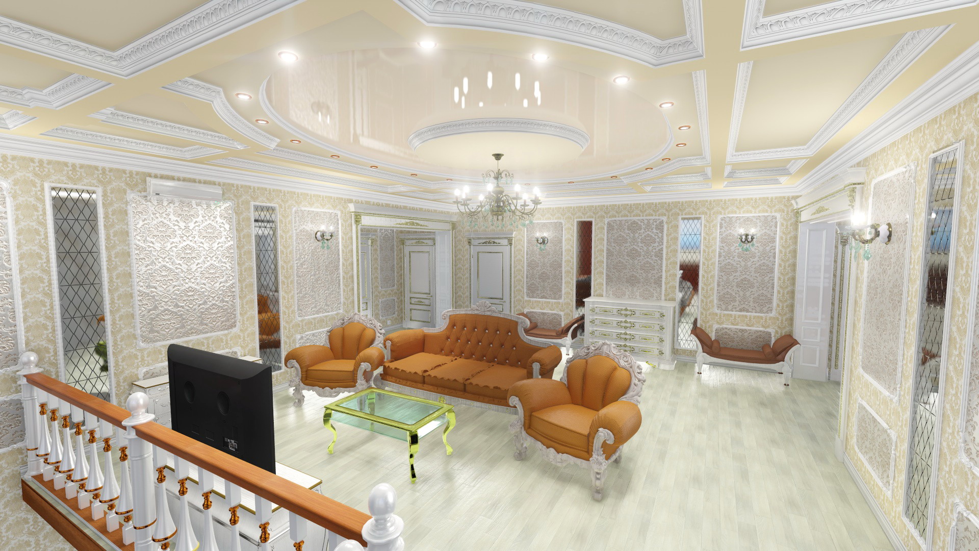 Hall 2 ° piano cottage privato. (Video allegato) in Cinema 4d Other immagine