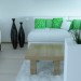 The Scandinavian-style living room