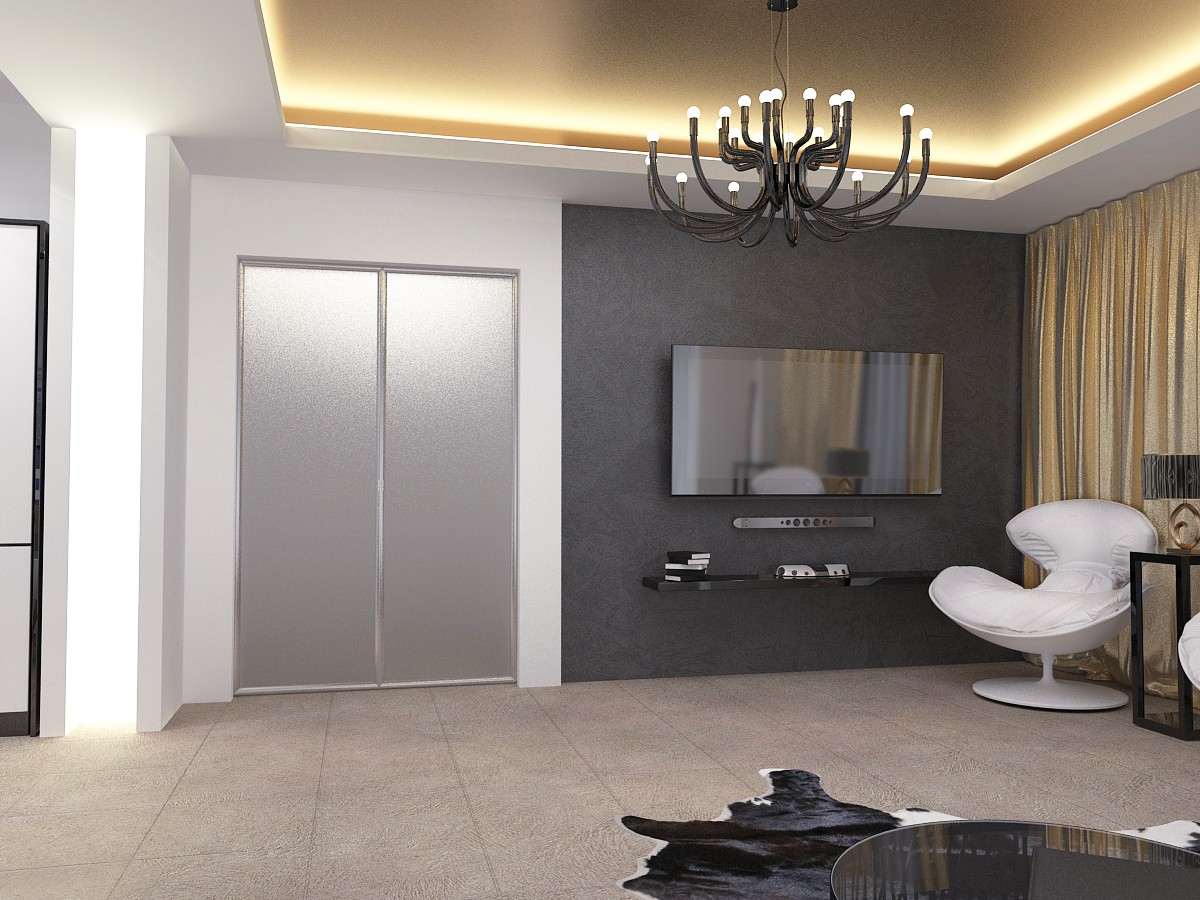 Negro-blanco-oro imagen de Negro-blanco-oro en 3d max vray