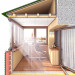 Лоджии, балконы в разрезе в 3d max vray изображение