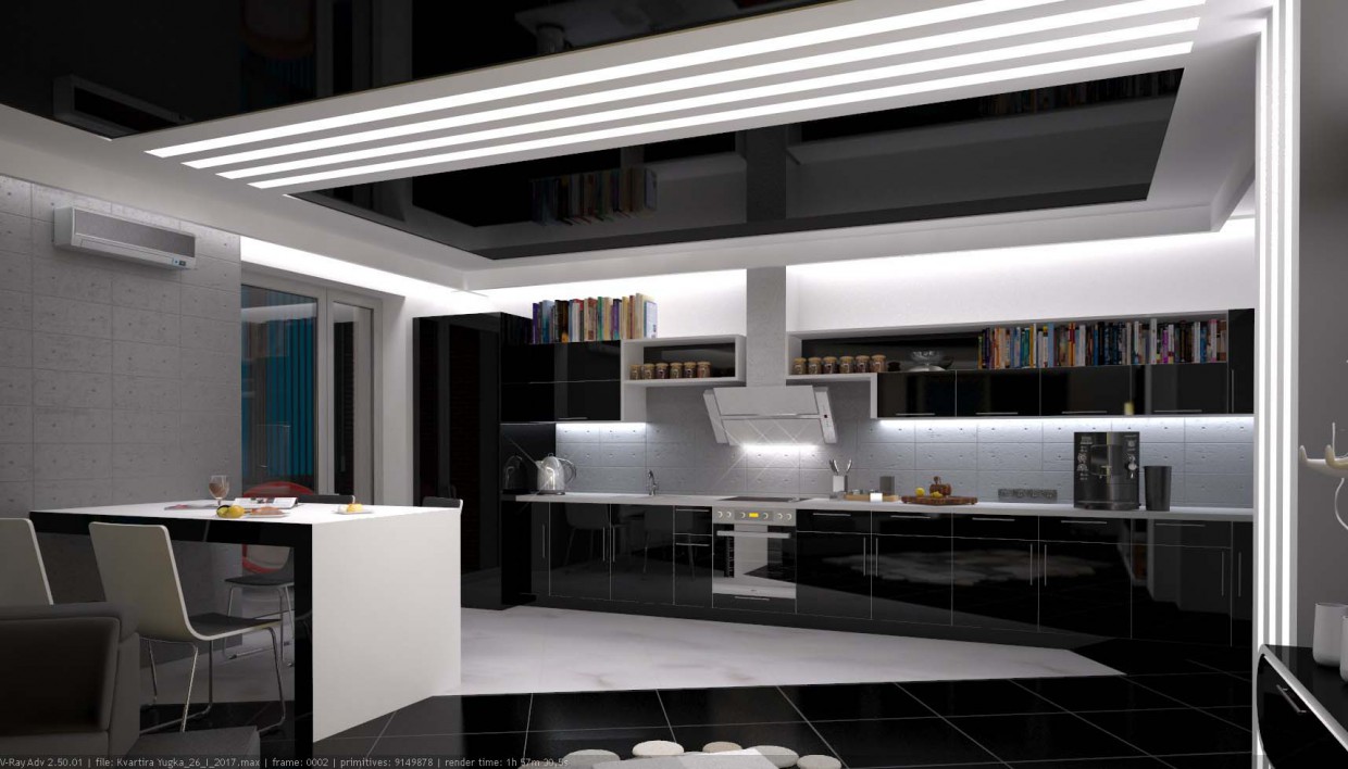 Apartamentos em 3d max vray 2.5 imagem