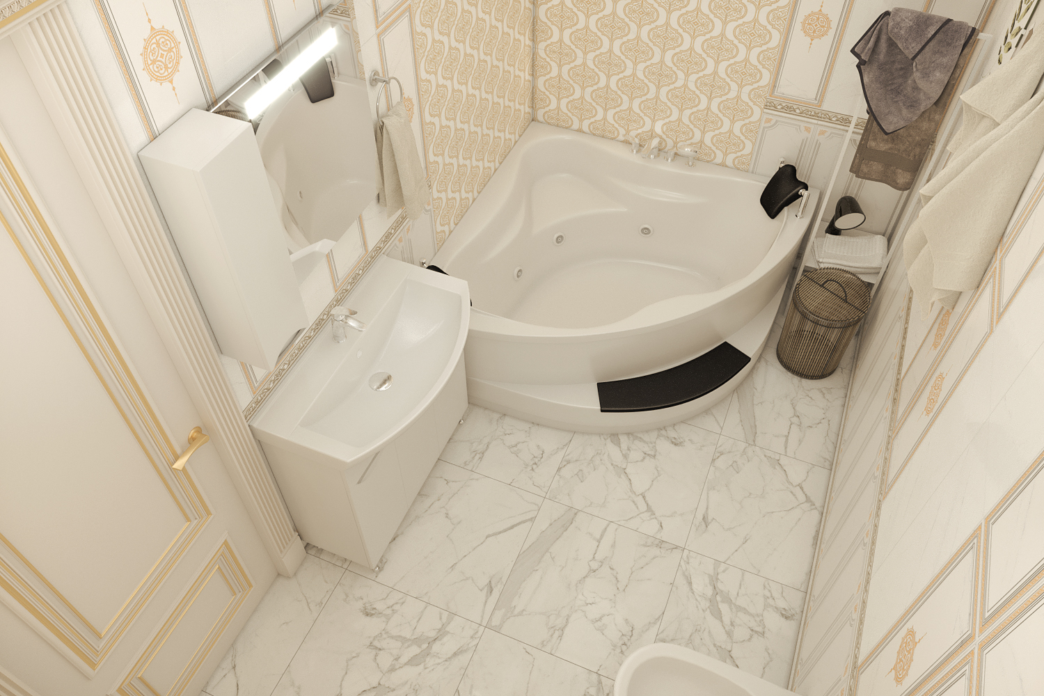 Bathroom in 3d max corona render immagine