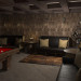 Billiard in the chivalric style in 3d max vray image