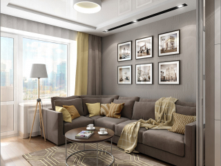 Interior design of a living room in Chernigov