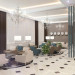 Hotel lobby in 3d max vray image