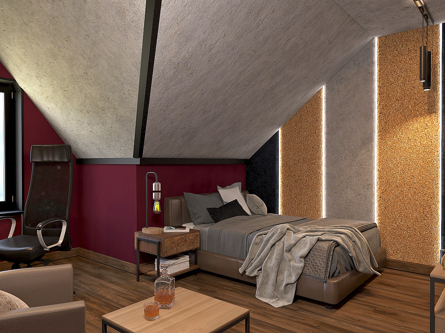 Chambre dans une maison privée dans 3d max vray 3.0 image
