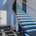 Hall de entrada com escadas em 3d max vray 3.0 imagem