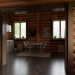 Wooden House in Blender cycles render image