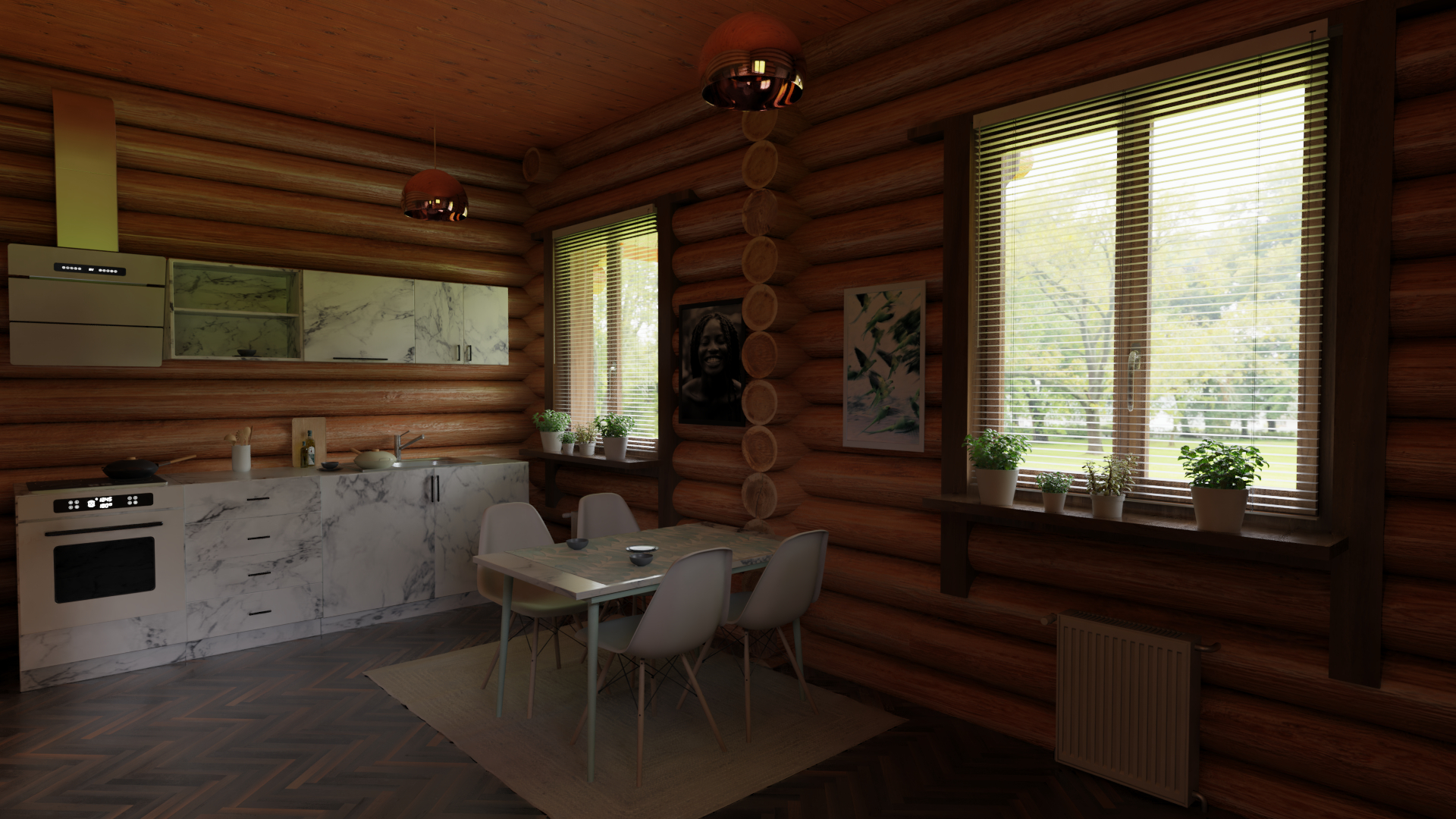 Wooden House в Blender cycles render зображення