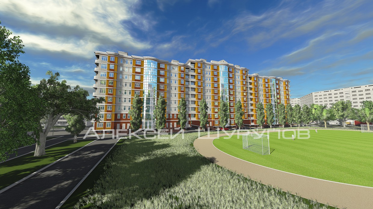 Concepto de un edificio en Sebastopol imagen de Concepto de un edificio en Sebastopol en 3d max vray