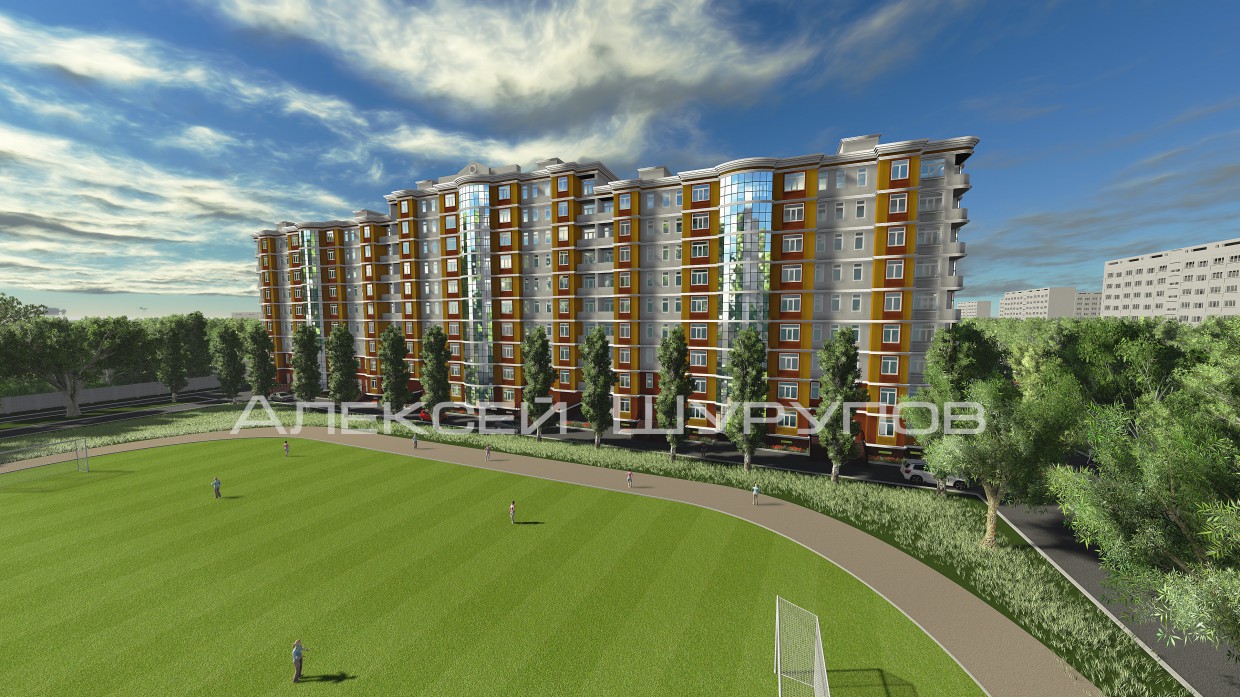 Concepto de un edificio en Sebastopol imagen de Concepto de un edificio en Sebastopol en 3d max vray