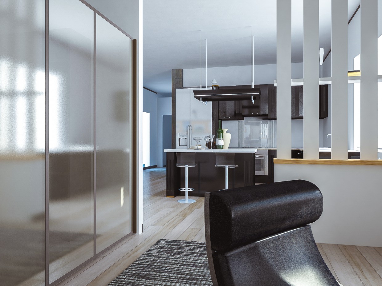 Apartamento-studio imagen de Apartamento-studio en 3d max vray