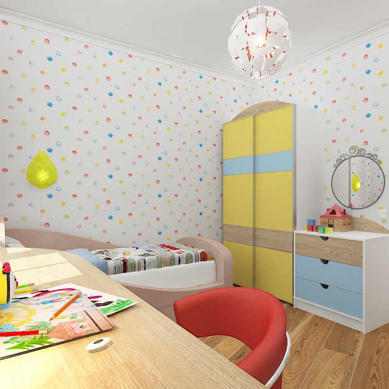 Children's room for a girl Children's room for a girl in 3d max vray image