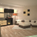 Wohnzimmer in 3d max vray Bild