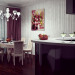 The kitchen-living room in 3d max vray image