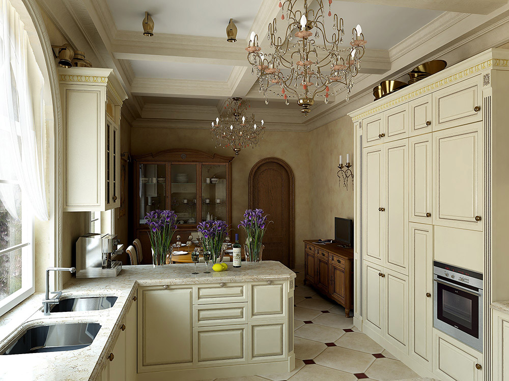 Kitchen in mansion in Blender cycles render immagine