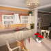 Mutfak ve salonu in 3d max vray resim