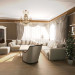 Mutfak ve salonu in 3d max vray resim