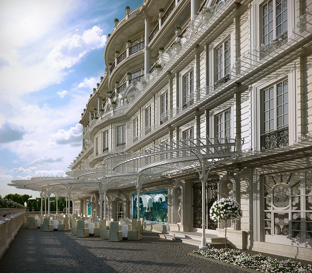 The project in Sochi in 3d max corona render image