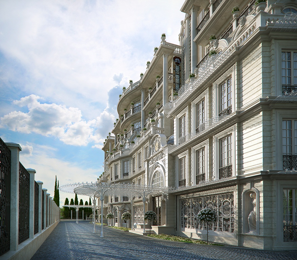 The project in Sochi in 3d max corona render image