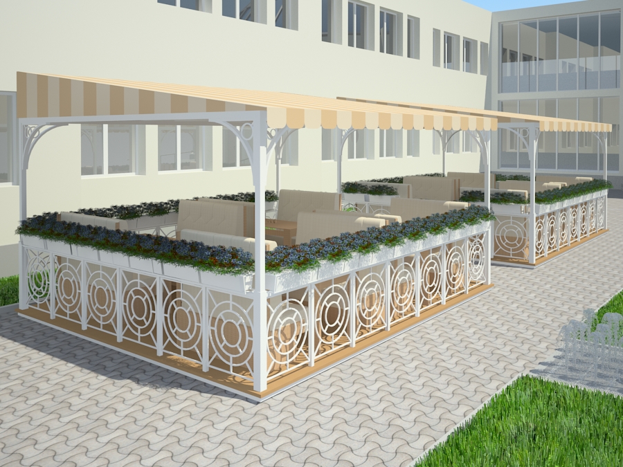 Summer playground Zaporozhye Summer playground Zaporozhye in 3d max vray 3.0 image