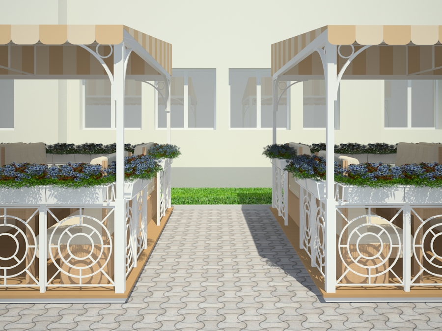 Summer playground Zaporozhye Summer playground Zaporozhye in 3d max vray 3.0 image