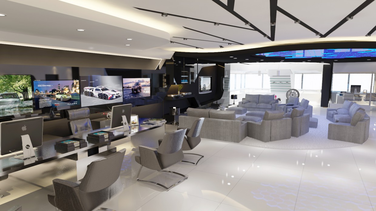 BMW Service-center in 3d max vray 2.0 Bild