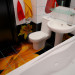imagen de baño de lirios en 3d max vray