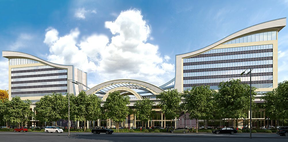 Centre commercial au Kazakhstan dans Blender cycles render image