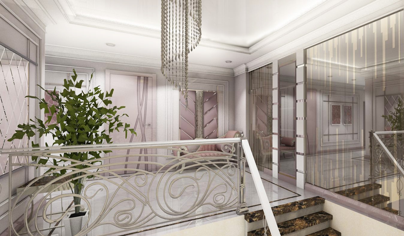 hall in 3d max vray 3.0 image