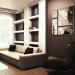 Apartment in the style of minimalism in 3d max vray image