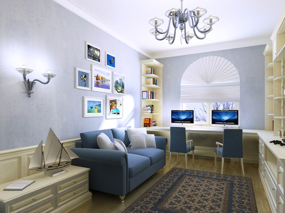 Apartamentos em 3d max corona render imagem