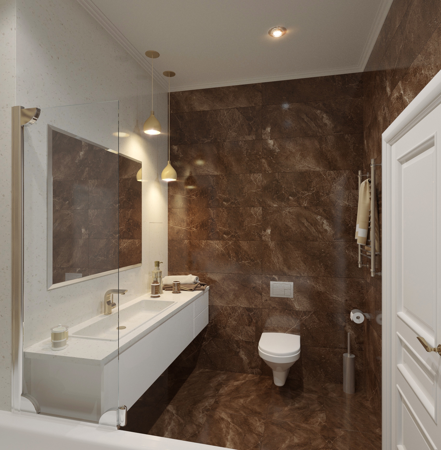 Visualizzazione 3d Bagno 0307