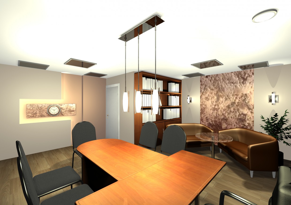 offices in 3d max mental ray image