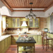 रसोई Provence 3d max corona render में प्रस्तुत छवि