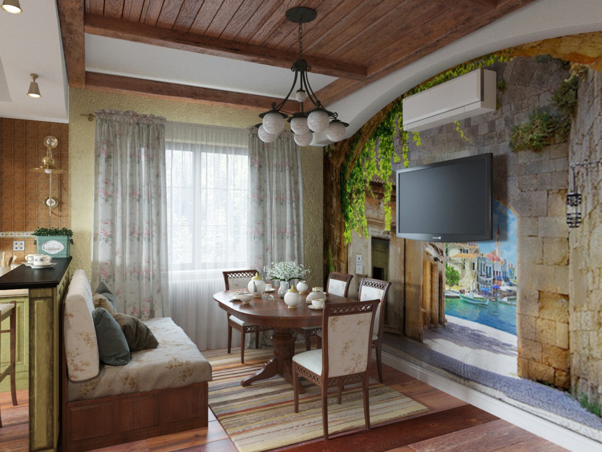 Кухня Прованс Кухня Прованс в 3d max corona render зображення