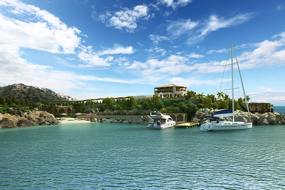 Villa in Crete in 3d max corona render image