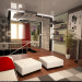 Sala de estar em 3d max vray imagem