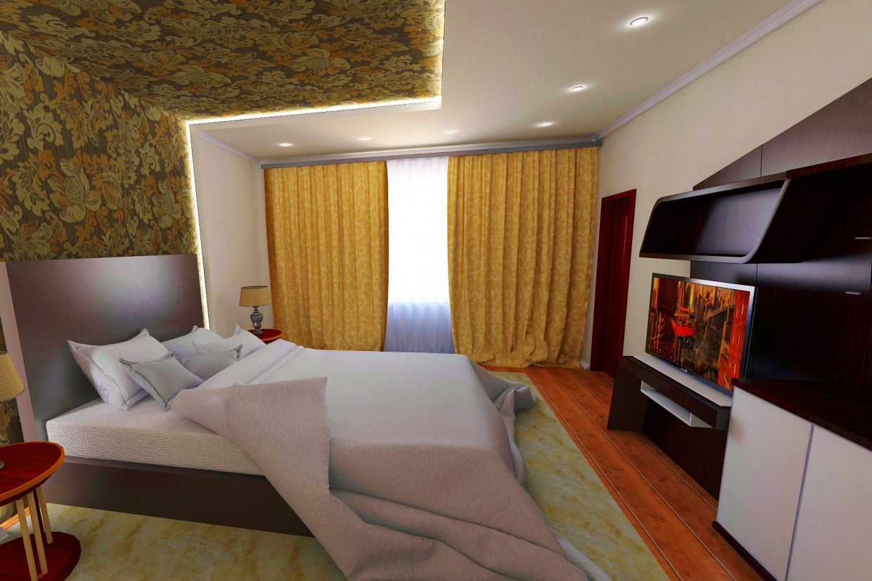 Bedrooms in 3d max vray 2.5 image