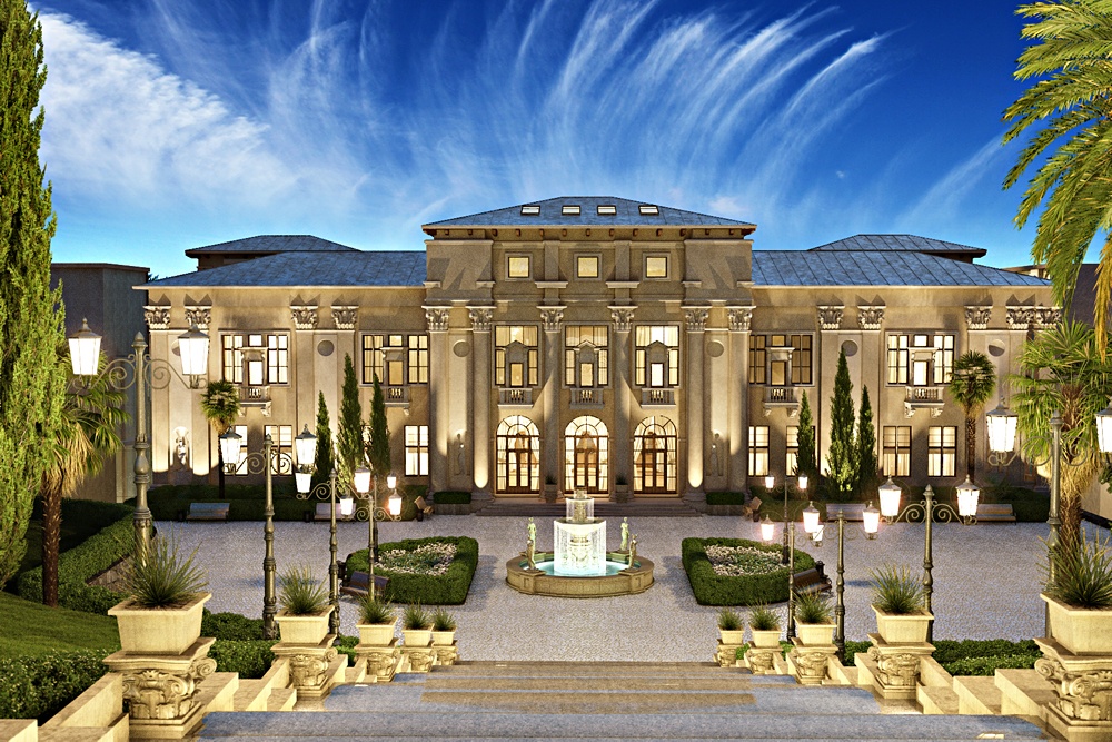 Resort complexo "Camellia" em Sochi em 3d max corona render imagem
