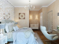 Art Deco yatak odası
