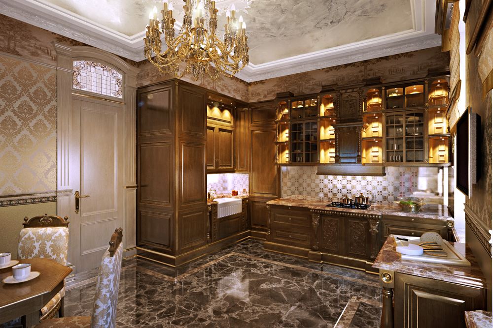 imagen de Reconstrucción de un apartamento en San Petersburgo en Fontanka en 3d max corona render