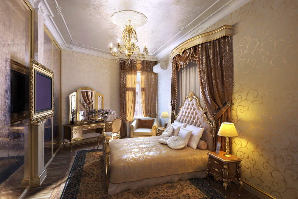 Reconstruction of an apartment in St. Petersburg on Fontanka in 3d max corona render image