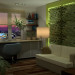 Eco in a studio apartment in 3d max vray image