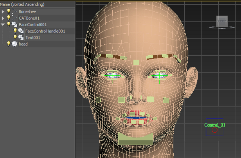 चेहरे की अभिव्यक्तियां 3d max vray 1.5 में प्रस्तुत छवि