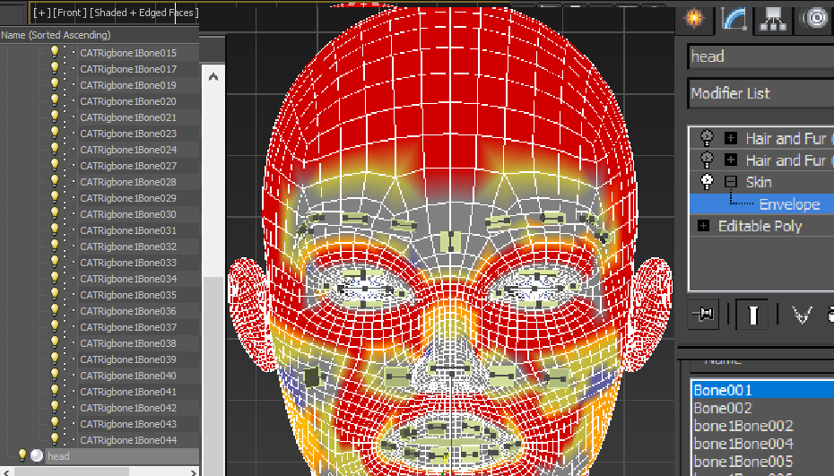 Yüz ifadeleri in 3d max vray 1.5 resim