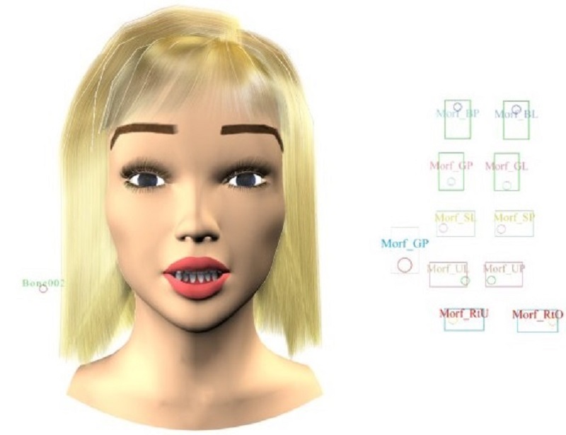 Expressões faciais em 3d max vray 1.5 imagem