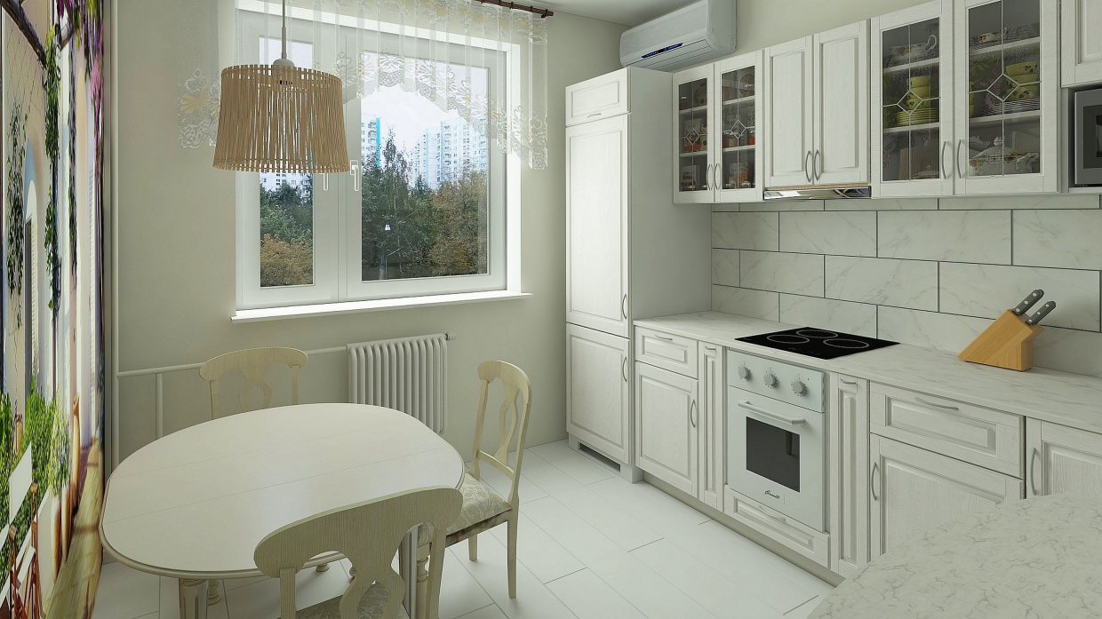 Kitchen in a standard apartment Kitchen in a standard apartment in 3d max vray 3.0 image