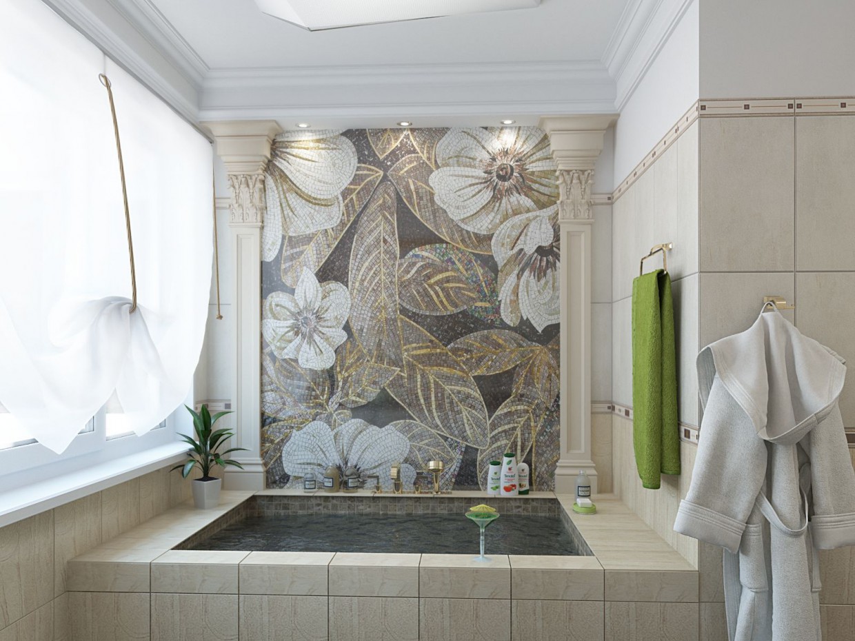 Bathroom in private house Bathroom in private house in 3d max vray image